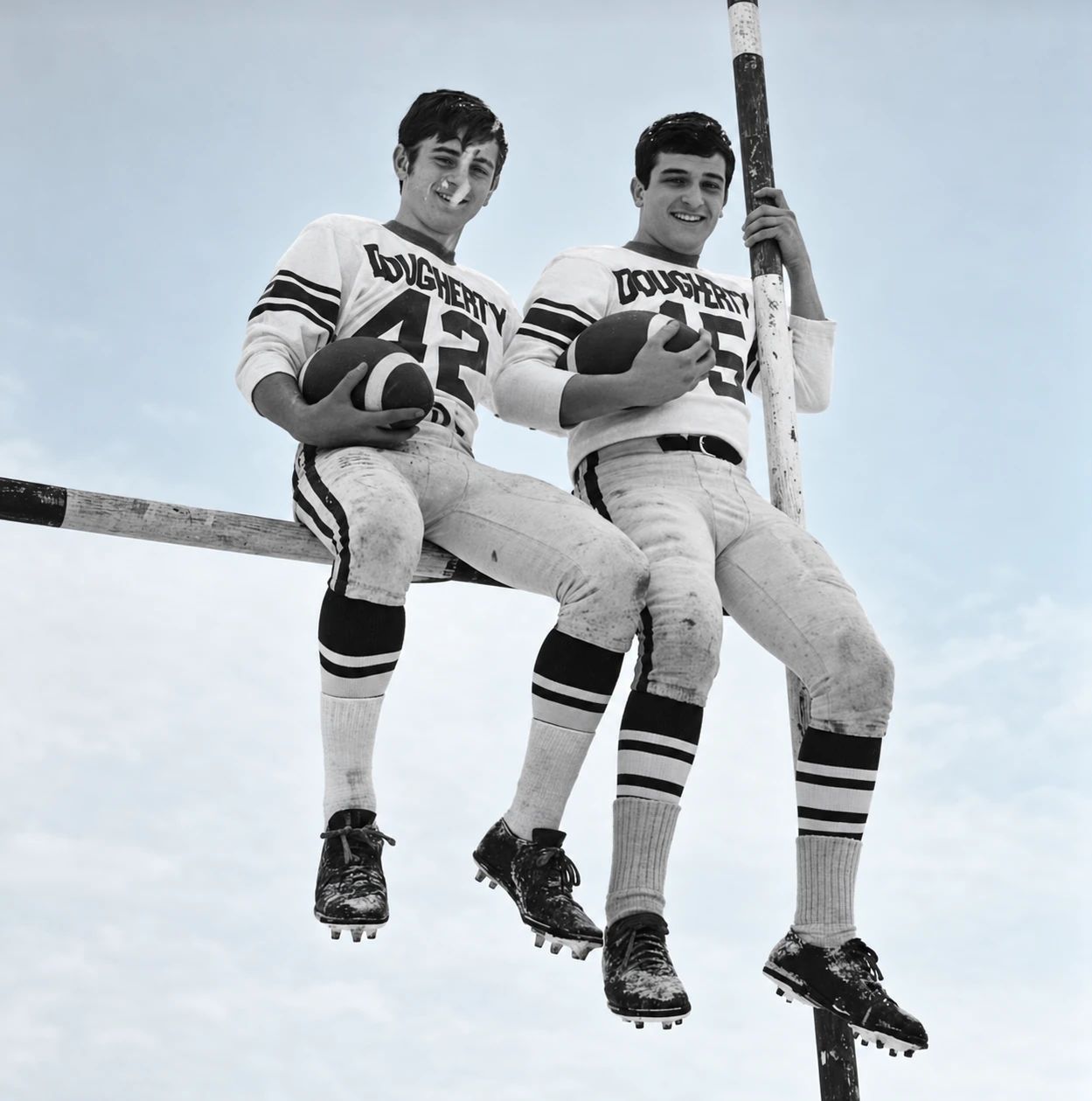 Futebol americano: dois jogadores — 1965–1968